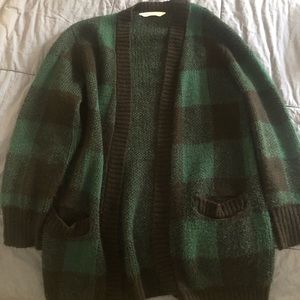 Plaid Cardigan